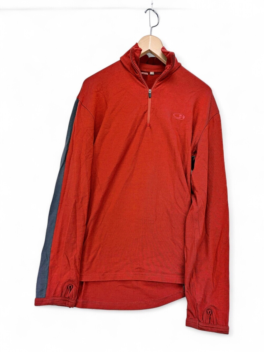 Icebreaker Men's Merino Wool Quarter Zip Size L